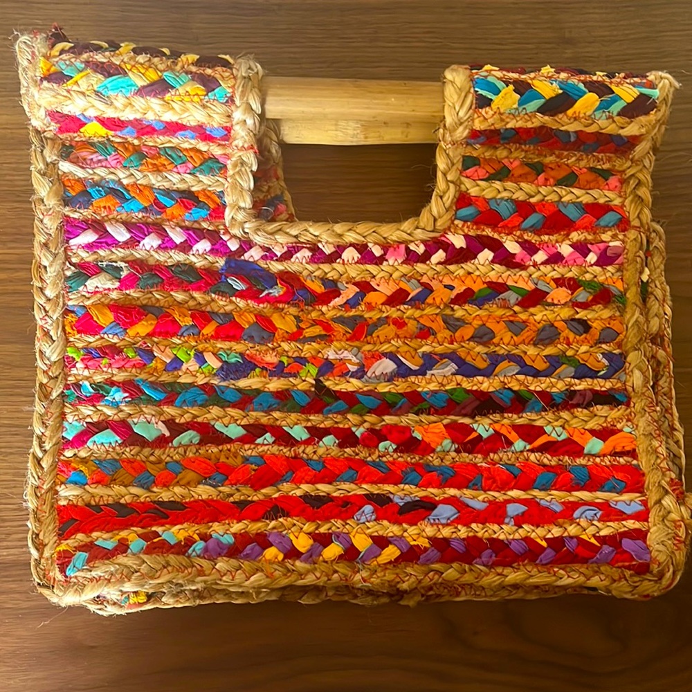 Mexican woven beach tote